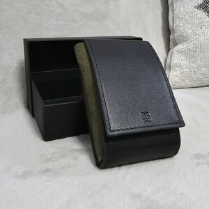 Black and Green Leather Case For Watch